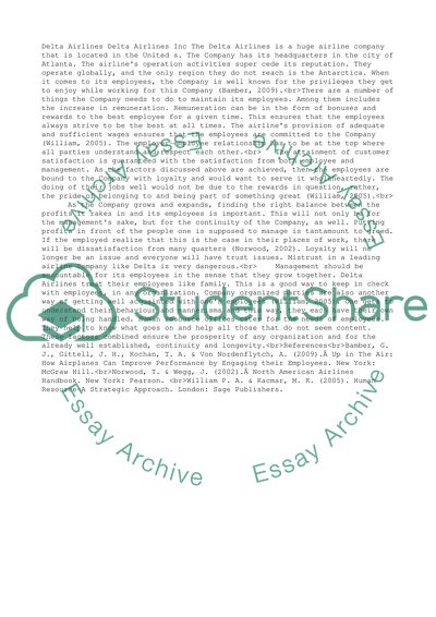 Overview of Delta Airlines, Inc