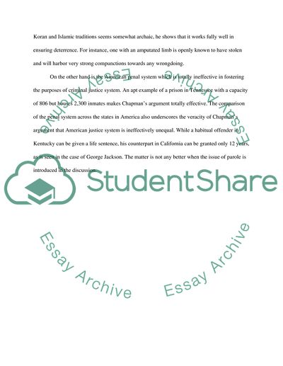 The Prisoners Dilemma by Stephen Chapman