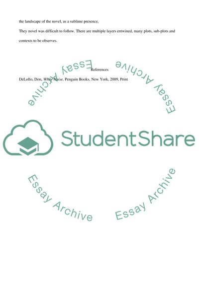 White Noise (by Don DeLillo)