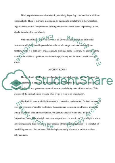 Understanding Mindfulness