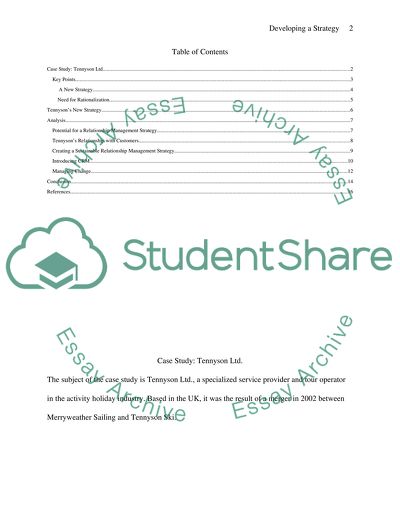 Developing a Strategy for Sustainable Relationship