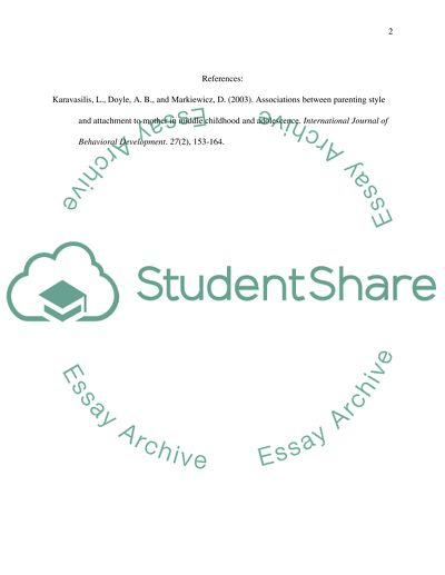 Parents Role in the Development of Attachment