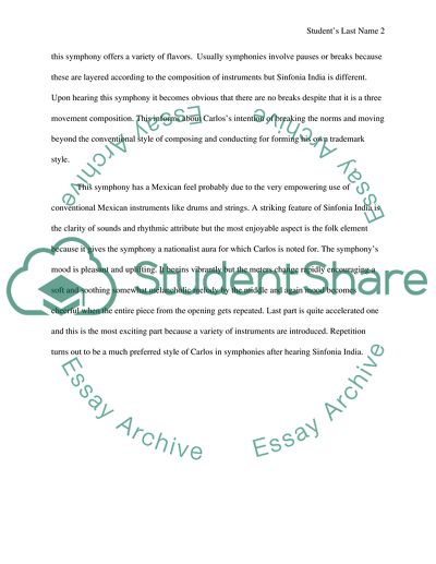 Carlos Chavezs Sinfona India