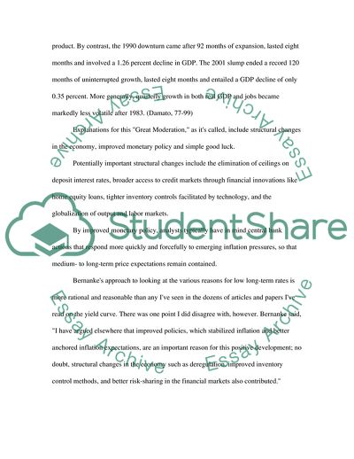 The Great Moderation Money and Banking