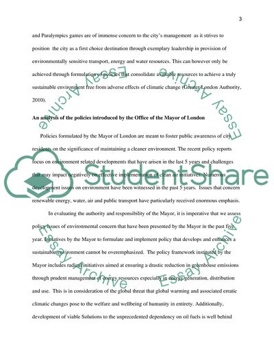 The Powers and Responsibilities of the Greater London Authority (GLA) and the Mayor