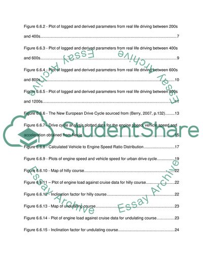 Real Life Drive Cycles: Experimental Results and Analysis