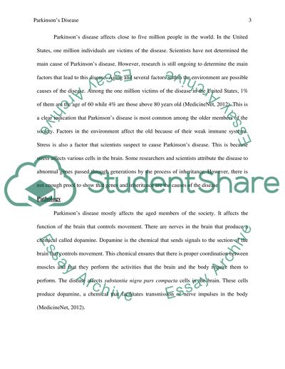 Parkinsons Disease and How It Affects the Nervous System