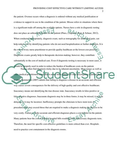 Providing Cost Effective Care Without Limiting Access