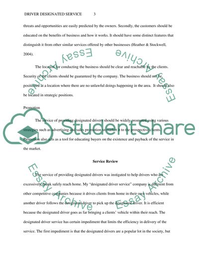 The Sucess of Driver Designated Service