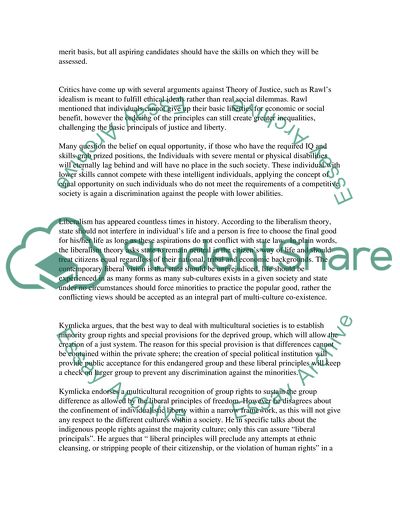 Equality of opportunity: A Theory of Justice