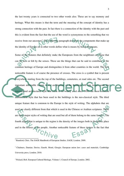 Why Is A European Identity Problematic