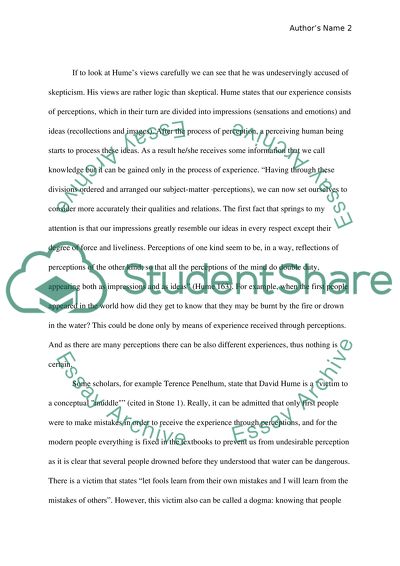 David hume essay