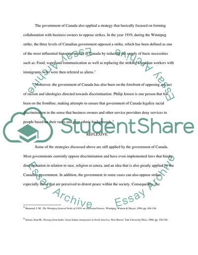 How did the government use its power to create and define the idea of Canadian