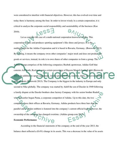 Adidas Group - Sustainability and Corporate Social Responsibility