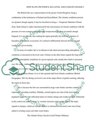 How Plate Tectonics, Sea-Level and Climate Change Are Interlinked
