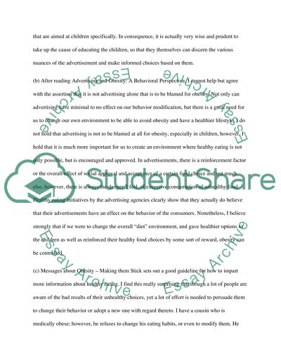 Messages about Obesity