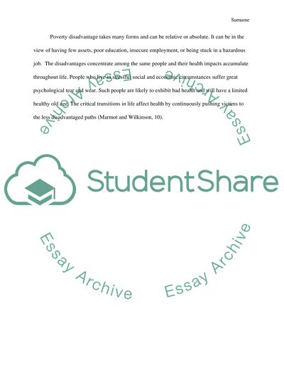 Lifestyles Of The Poor