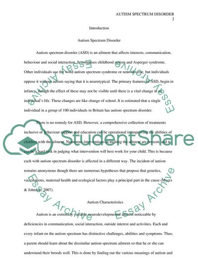 Autism Spectrum Disorder in the UK