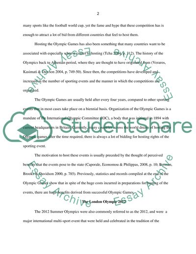 Analysis of the 2012 London Olympics
