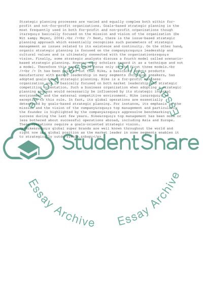 The Differing Schools of Strategic Thought