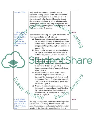 4Firm Concentration Ratio