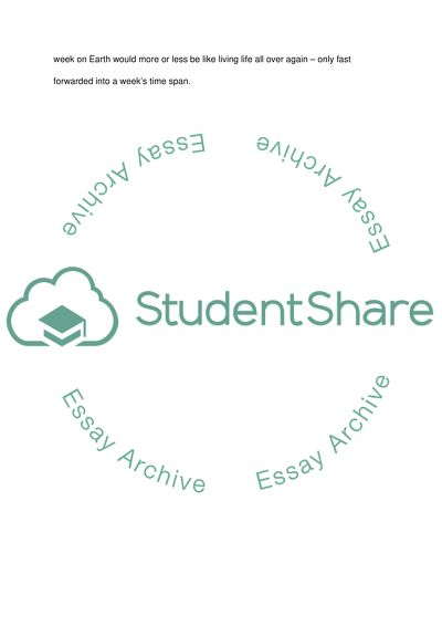 Youve Just Visited the Doctor, and She Has Given You One Week to Live