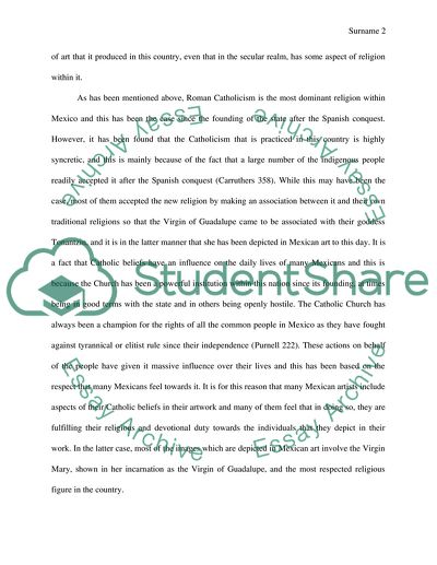 The Virgin Mary painting