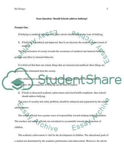 Plans for Essays on Social Topics