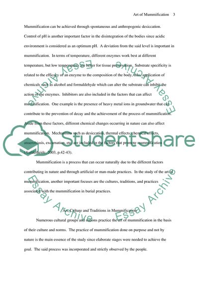 The Art of Mummification