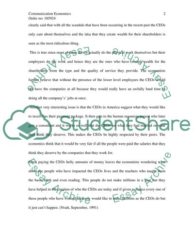 Communication in Economics