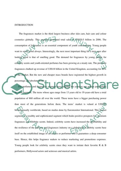 Youth Consumption and Fragrances