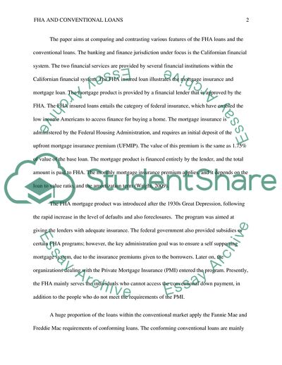 FHA and Conventional Loans