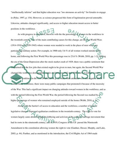 Inequality for women in the workplace