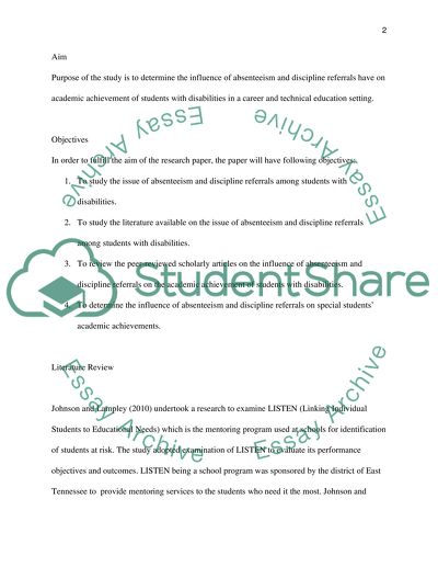 Attendance and Discipline Referrals