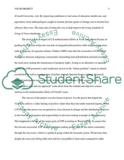 Vicos Project (Case Analysis)