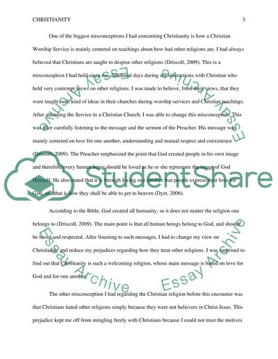 Misconceptions Concerning Christianity