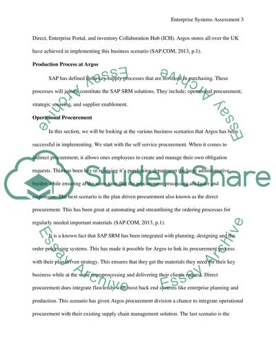 Enterprise Systems Assessment