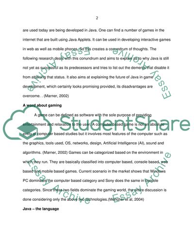 Java Game Programming, any future