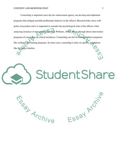 Recognizing Ethical Decisions: CONTENT POST & RESPONSE POST