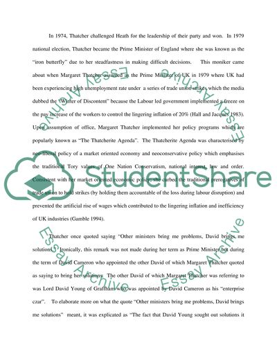 Margret thatcher other people bring problems , but he brings me solutions