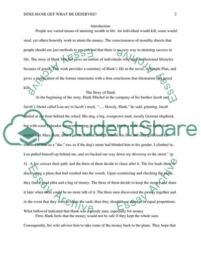 A Simple Plan: Does Hank Get What He Deserves