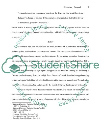 Estoppel Doctrine With Regard to the Australian Jurisdiction