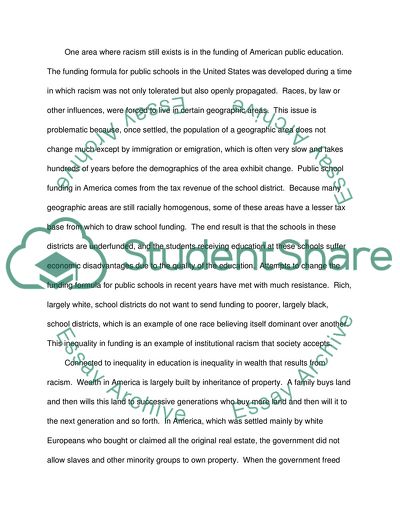 Understanding of Racism