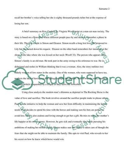 Modernist writers and the the dilemmas of the modern man