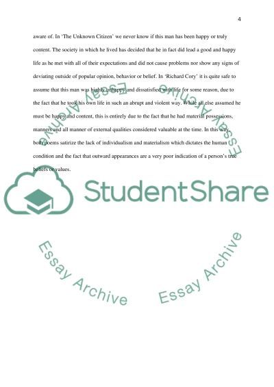 College Goals Essay The Human Condition In Modern Society The Unknown Citizen By W H Text Preview Essay On Nuclear Family also Violence In Schools Essay The Unknown Citizen Essay Essay Argument Twenty Hueandi Co Photo Starting A Personal Essay