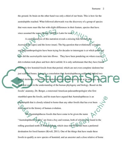 Impact of Recently Discovered Hominins on the Understanding of Human Phylogeny
