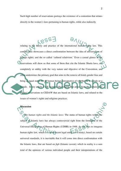 Womens Rights and Religious Practices on Islamic law