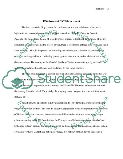 High School Essays Topics Nato Involvement In Libya An Essay On English Language also High School Application Essay Examples Nato Involvement In Libya Essay Example Topics And Well Written Essay Writing Format For High School Students