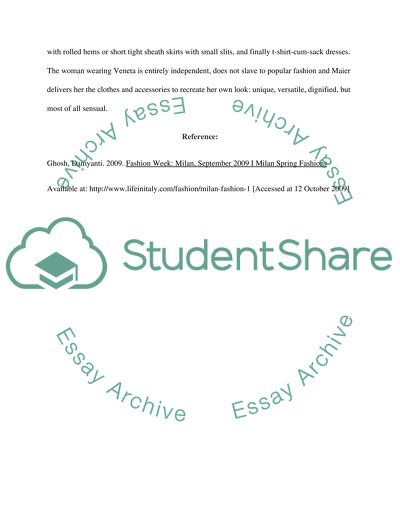 Milan Fashion Week from 23rd to 30th September 2009