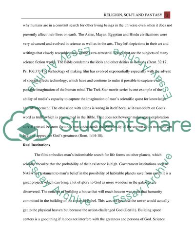 Another Life in Religion, Sci-fiction, and Fantasy